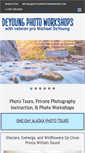 Mobile Screenshot of deyoungphotoworkshops.com